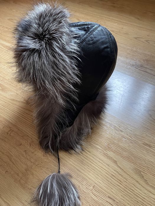 Шапка чорнобурка