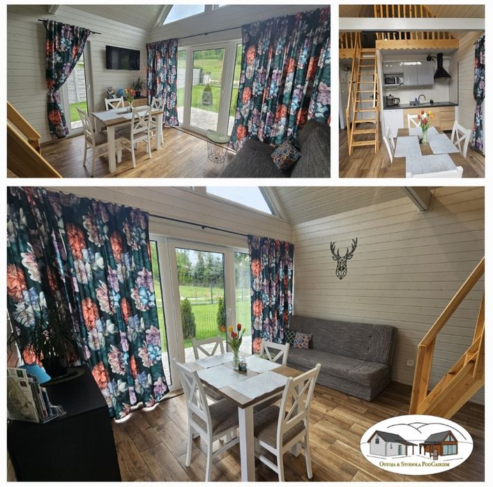 Domek w górach ( Karkonosze ) ogrodzony z balią