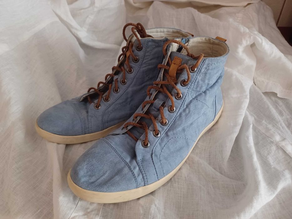 Buty Sneakersy/Trampki a'la Jeans z zamkiem marki Y.K.K. rozmiar 41.