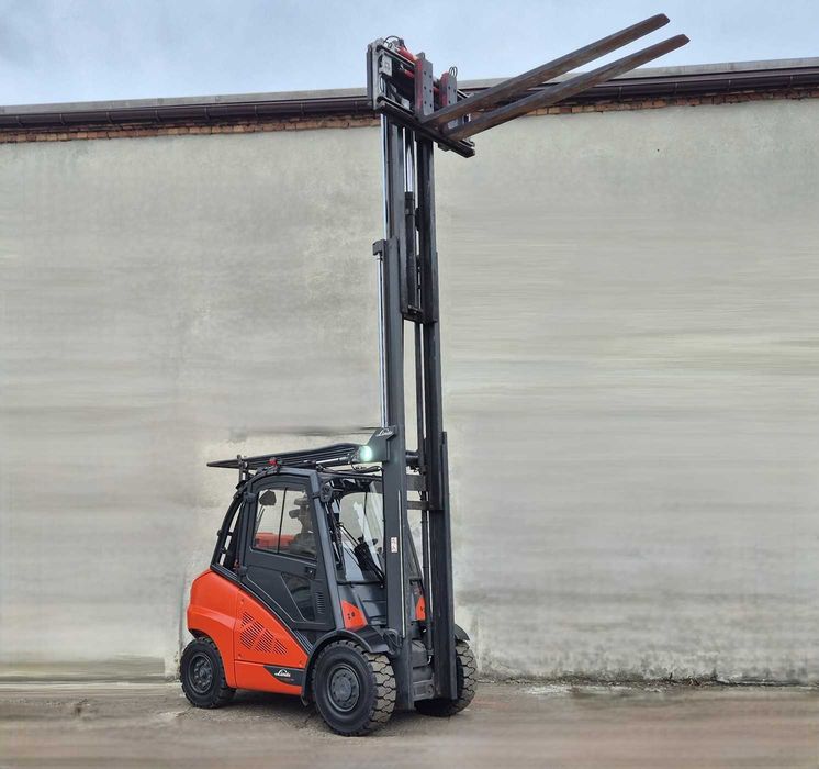 Linde H50 • 2020r • maszt TRIPLEX z wolnym skokiem • kabina z ogrzewaniem • doskonały wózek widłowy, możliwy leasing, zobacz FILM