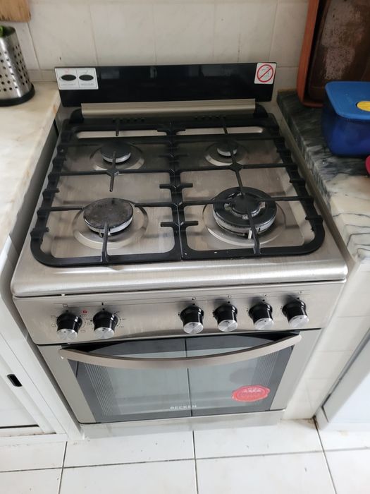 Fogão BECKEN BMS4507N IX (64 L - Elétrico e Gás Butano-Propano -Inox)