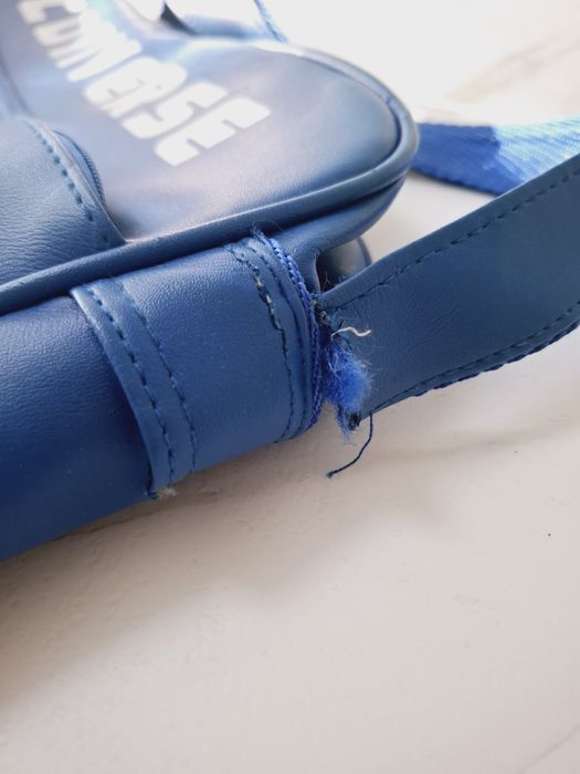 Torba listonoszka niebieska damska męska  A4 na ramię