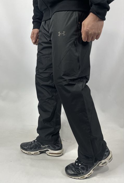 Спортивные мужские штаны плащевка на флисе в топ качестве