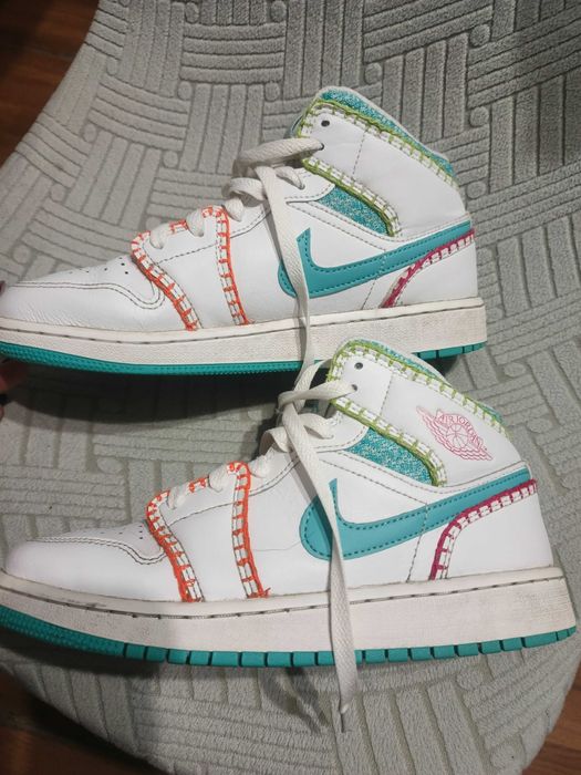 Nike Air Jordan 1 Mid SE GS "Multi-Knit"