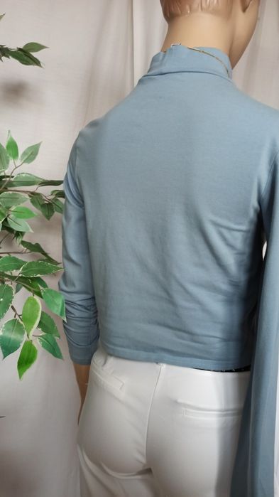Sg Top crop krótka bluzka rozm 38 , M H&M pół golf 38 , M