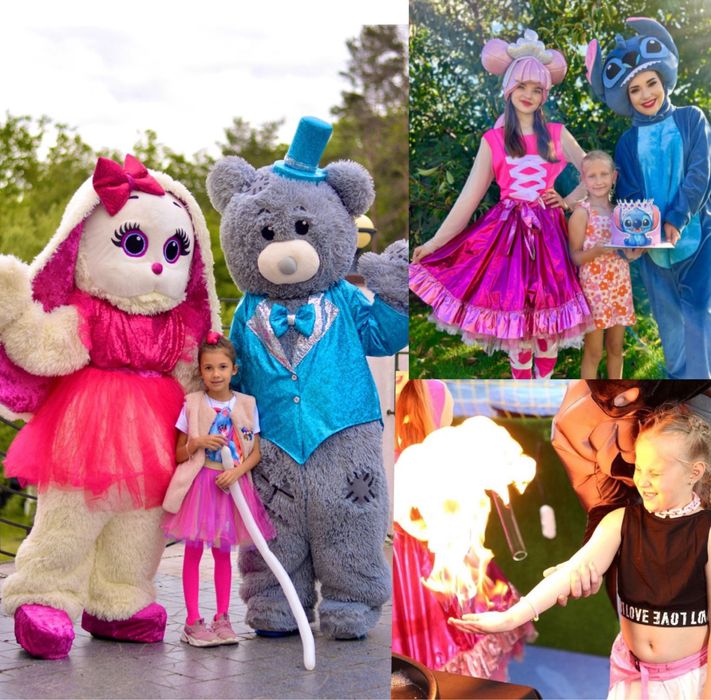 Аніматори на свято, мильне, бумажне, фокусник, аниматоры, неонове шоу