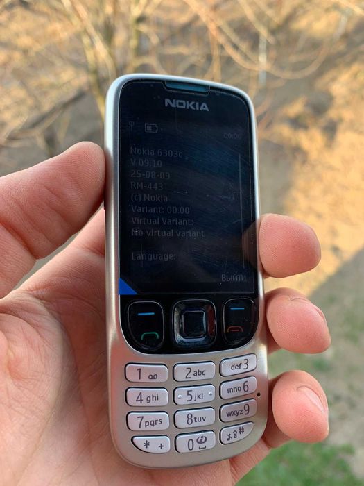 Nokia 6303 Black простой раритет новый телефон 1020 мАч метал