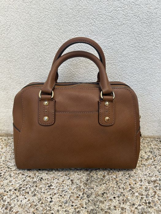 Mala Michael Kors Grayson Medium Satchel Pele Saffiano Camel