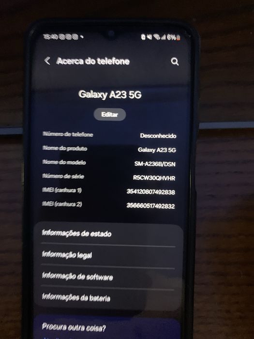Sansung a23 5g otimo estado