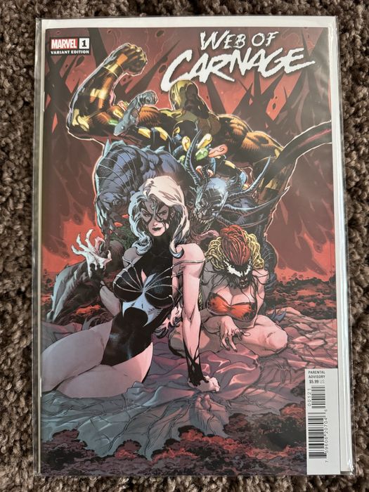 Комікс-панорама з 3 сінглів Web of Carnage, Venom та Red Goblin
