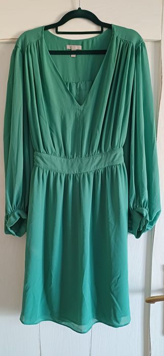 Zielona sukienka H&M komunia XL