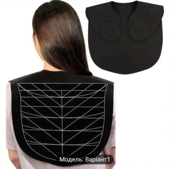 Накидка с линейкой для парикмахера