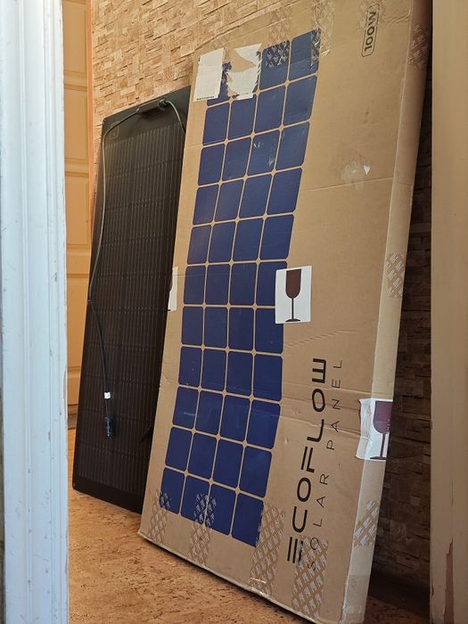 Сонячна оригінальна гнучка панель EcoFlow 100 W з усіма кабелями