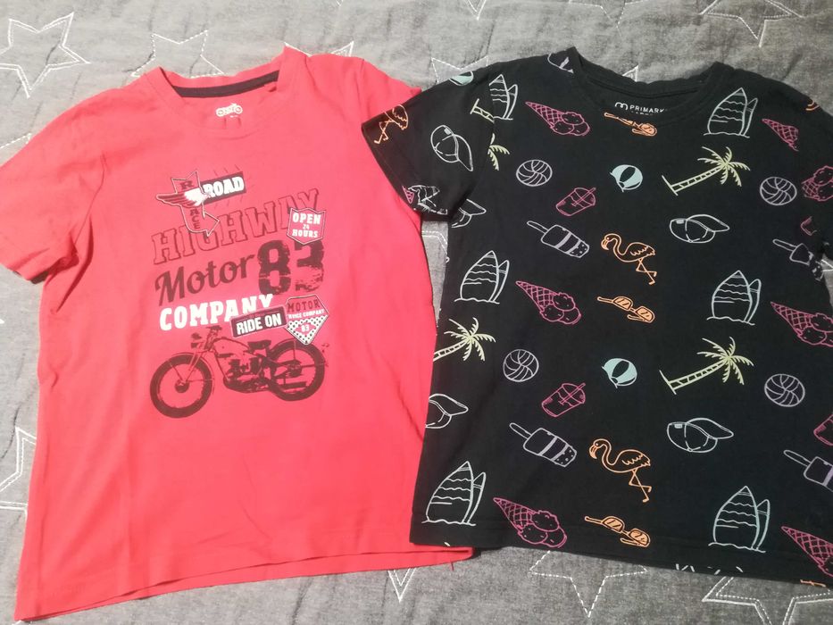T-shirt chłopięcy 2 szt 110 /116