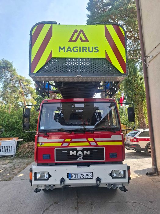 Drabina Mechaniczna MAGIRUS SD-30 MAN autodrabina strażacka straż