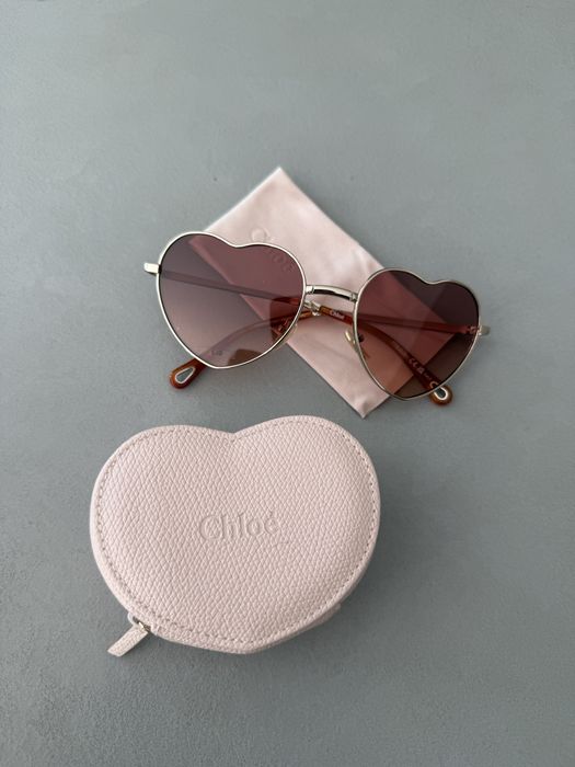 Chloè skladane okulary serduszka Nowe