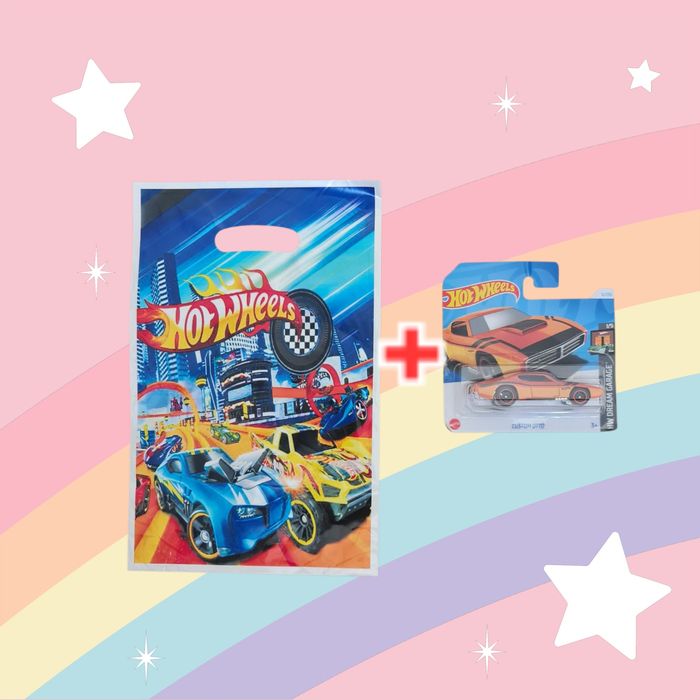 Zestawy prezentowe upominkowe grupowe dla dzieci auto Hot Wheels i tor