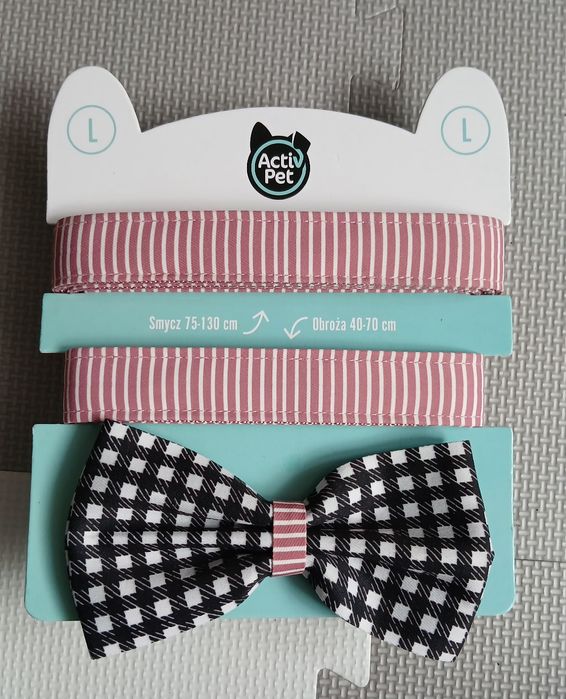 Komplet dla pupila z ozdobną muszką