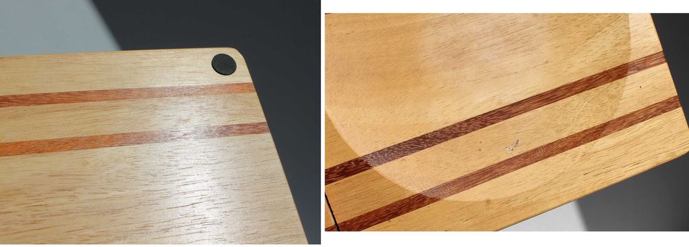 Siekacz Tasak do ziół Nóż kołyska Deska drewniana Komplet NRD PRL