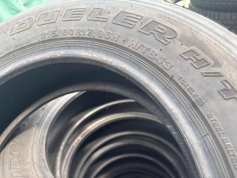 215-60-R17 BRIDGESTONE DUELER комплект летней  резины GERMANY 2022
