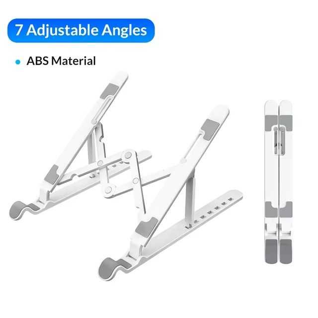 Підставка для ноутбука Orico 11-17", 7 положень 15°-45° черная, белая