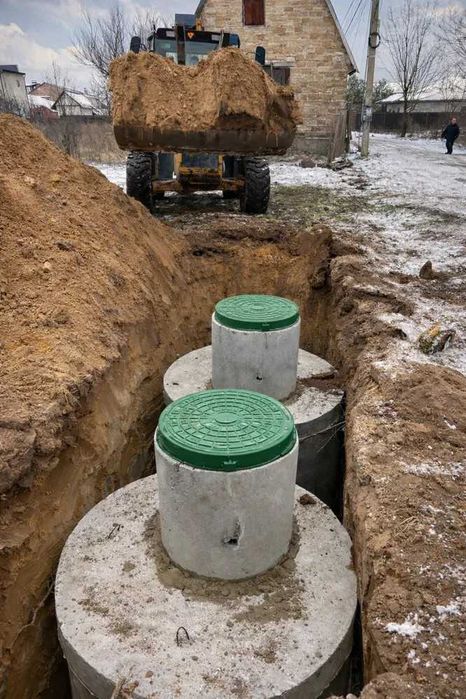 Водовідведення.Послуги.Екскаватора.Копання.Септиків.Септик.Під.Ключ.