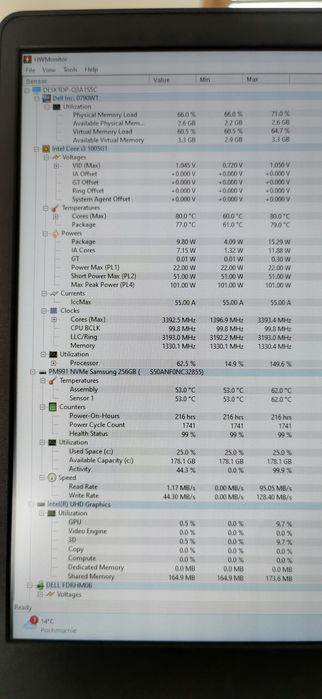 Dell Vostro 15 3000 i3 256GB SSD, stan idealny, jak nowy, 216godzin pracy