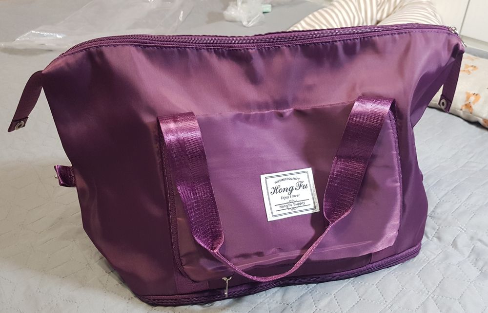 Torba podróżna/fitness śliwkowa