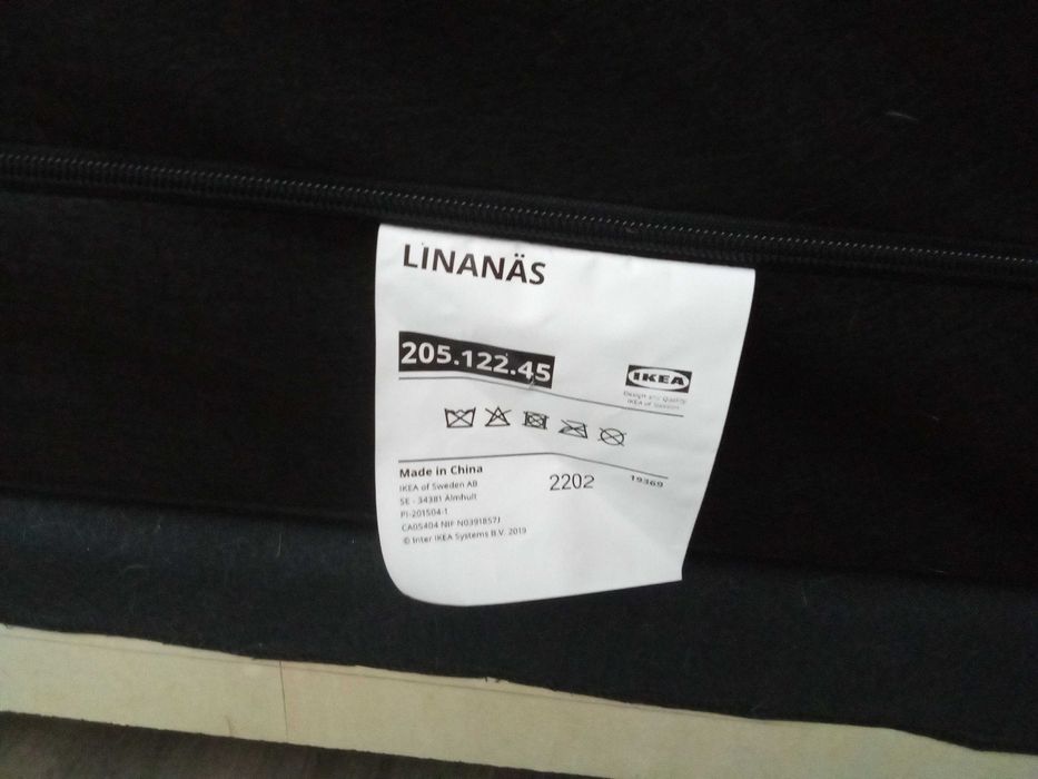 Sofá 3 lugares IKEA cinzento