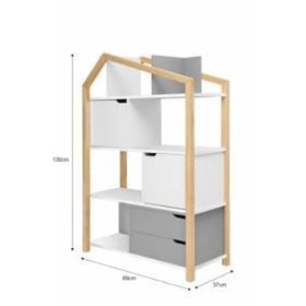 Regał - kształt domek