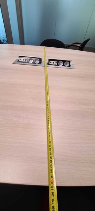 Stół konferencyjny multimedialny 275 x 160 cm dąb sonoma