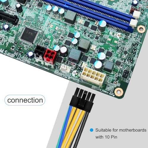 Conector Adapt. Aliment. ATX 24 pinos fêmea-10 pinos macho pra  Lenovo