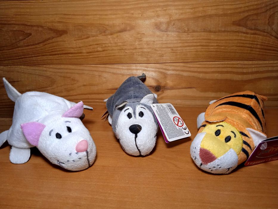 Мягкая игрушка с пайетками 2 в 1 ZooPrяtki