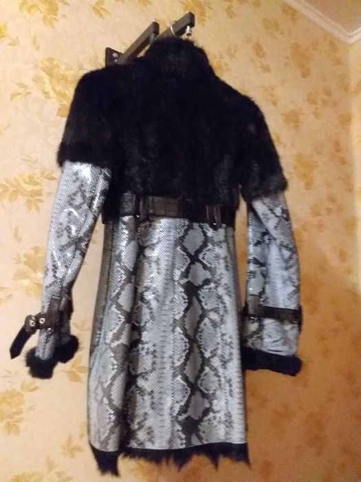 Шкіряна кожаная дубленка, натуральный мех, XS: 900 грн. - Шкіряні ...