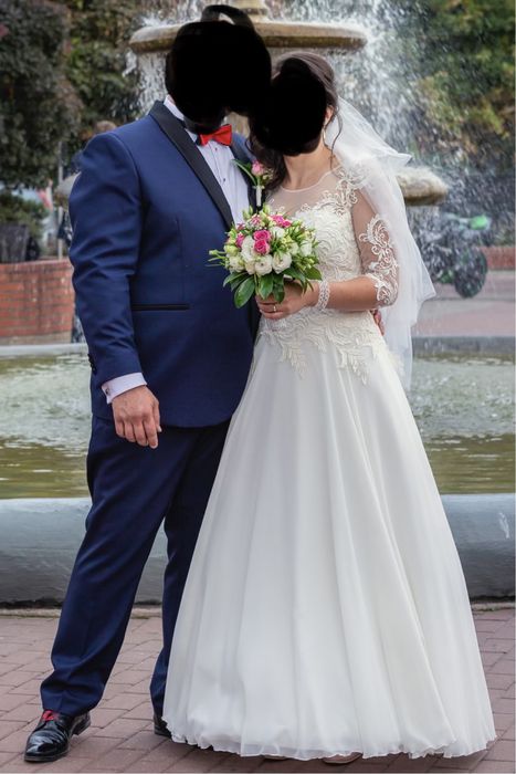 Cudowna suknia ślubna roz. 38 romantyczna