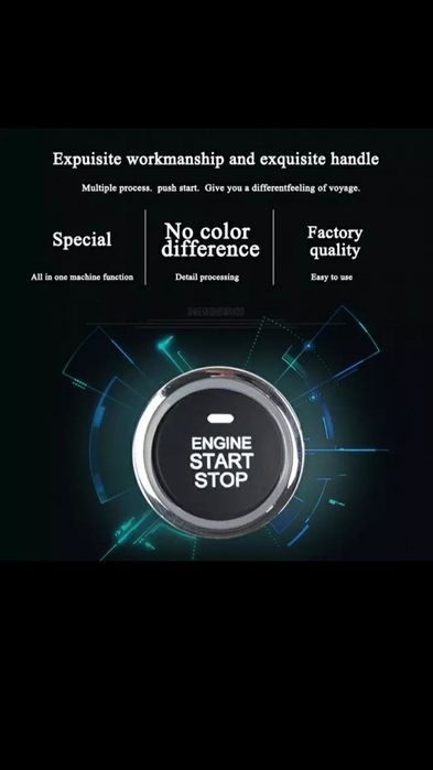 Botão Start Stop Kit Completo 2 Chaves Universal NOVOS