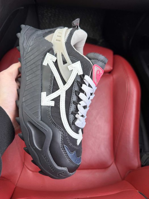 (ОПЛАТА ПІСЛЯ ОГЛЯДУ)Off White Odsy 1000 Black White Офф Вайт Одсі