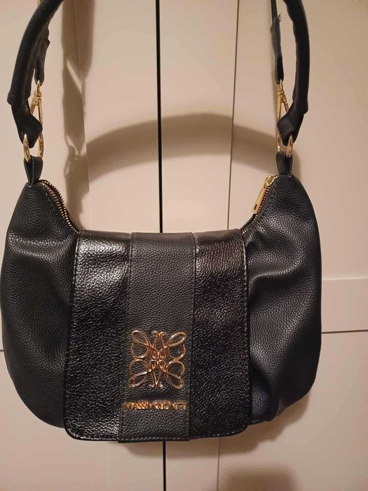 Torebka czarna listonoszka Massimo