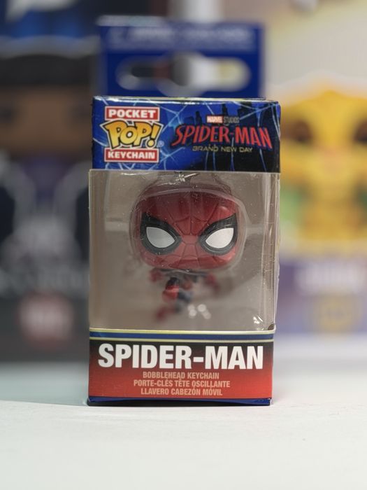 Оригінальний колекційний брелок Funko Pop Keychain Spider-Man Людина-Павук Marvel Марвел Фанко Поп Брелок Фігурка Комікси Аксесуар Подарунок