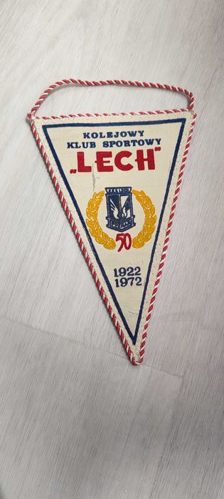 Proporczyk Lech Poznań 50 lat z 1972 roku