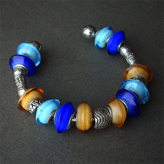 Bransoletka szkło weneckie handmade