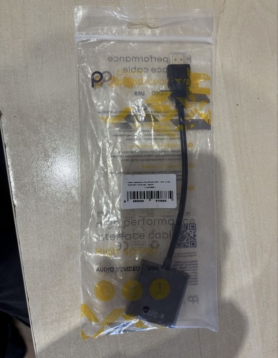 Продам адаптер PowerPlant HDMI to VGA 0.15m