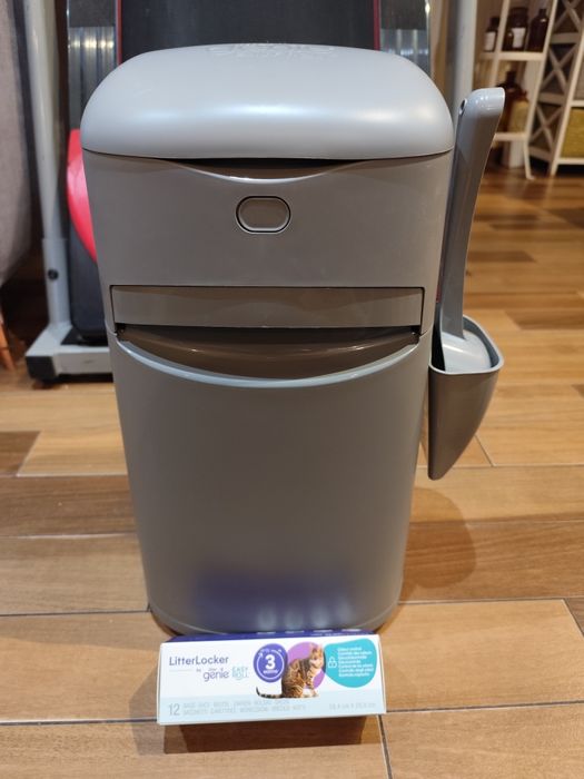 Litter Genie EasyRoll pojemnik na zużyty żwirek, szary