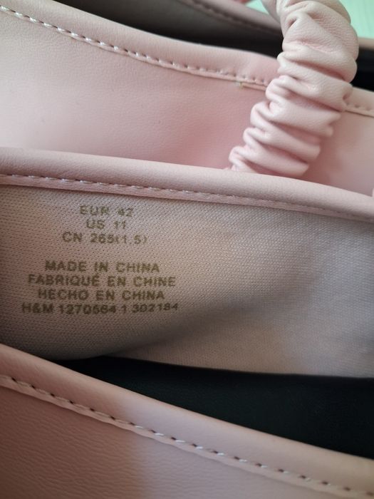 Балетки з призібраним еластичним ремінцем H&M