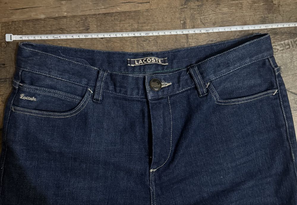 Оригинальные джинсы Lacoste, FR 40 / US 30, тёмно-синие, Slim