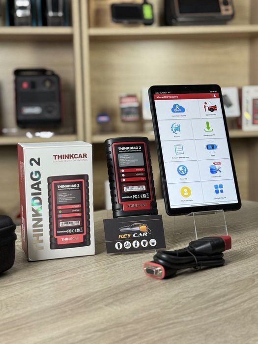 ‼️Автосканер Thinkcar ThinkDiag 2 LVS Scan Pro (Android, всі системи, 40+ сервісних функцій, 1 рік оновлень, кодування, тести, програмування, CAN FD)