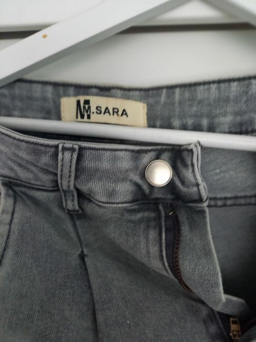 Spodnie szare jensowe styl mom fit Jak Nowe rozmiar S