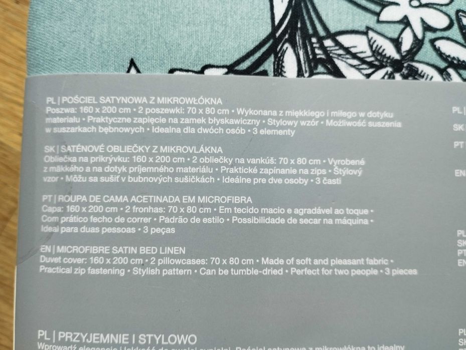 Pościel turkusowa komplet