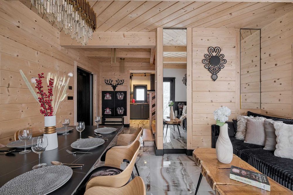 luksusowy dom z jacuzzi, sauną, z widokiem na Tatry, Bukowina