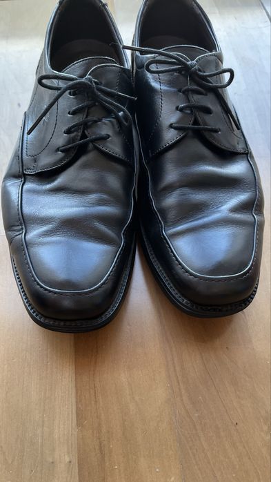 Sapatos sociais Fluchos em pele preta tamanho 43